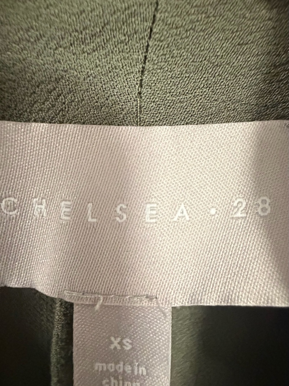 Chelsea28 Olive Green Lightweight Open Front Jacket - Picture 4 of 6